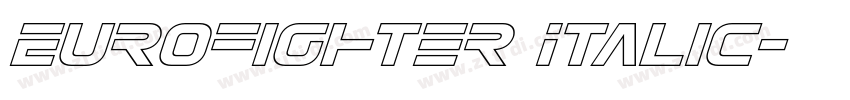 Eurofighter Italic字体转换